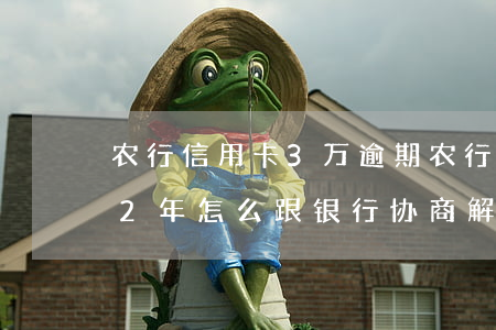 农行信用卡3万逾期(农行信用卡3万逾期了2年怎么跟银行协商解决)