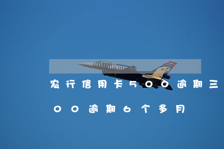 农行信用卡500逾期三年(农行信用卡5000逾期6个多月)