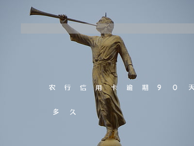 农行信用卡逾期90天冻结了咋办(农行逾期多久)