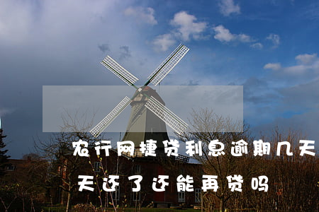 农行网捷贷利息逾期几天(农行网捷贷逾期五天还了还能再贷吗)