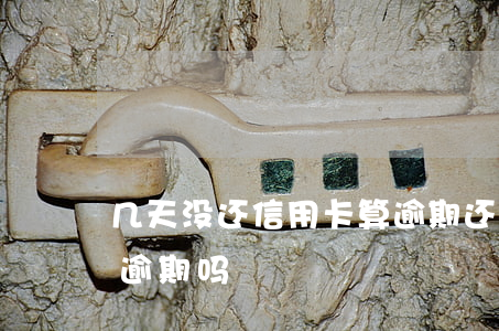 几天没还信用卡算逾期(还信用卡晚了两天算逾期吗)