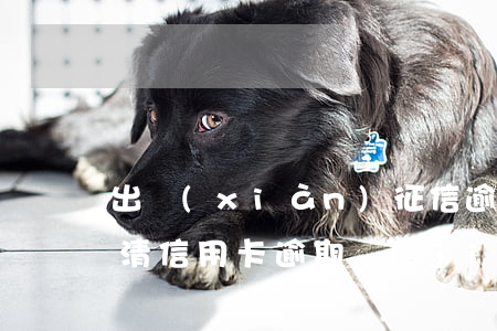 出現(xiàn)征信逾期之后只要大家還清（信用卡逾期結(jié)清了還上征信嗎）