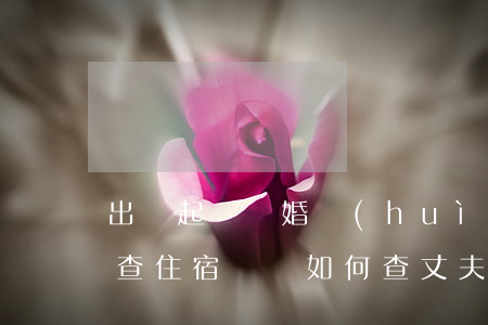 出軌起訴離婚會(huì)不會(huì)查住宿記錄(如何查丈夫出軌住宿記錄)