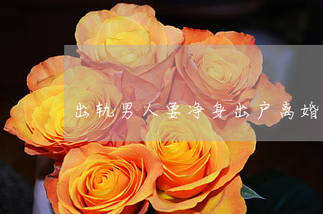 出轨男人要净身出户离婚