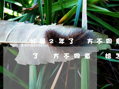 分居2年了對方不同意離婚怎么辦(分居2年了對方不同意離婚怎么辦,財(cái)產(chǎn)怎么分割)