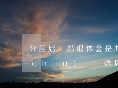 分居后離婚退休金是共同財(cái)產(chǎn)嗎(離婚后同居在一起財(cái)產(chǎn)怎么分)