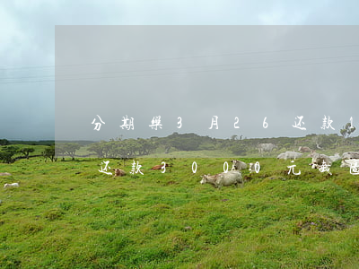 分期乐3月26还款1800截图-分期乐还款3000元截图