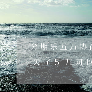 分期乐五万协商还款可以减免多少-分期乐欠了5万可以协商还款本金吗