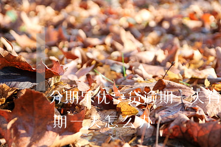 分期乐优享贷逾期一天有什么后果 优享贷逾期一天怎么办