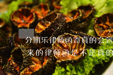 分期乐律师函寄真的会到家里面吗(分期乐寄来的律师函是不是真的)