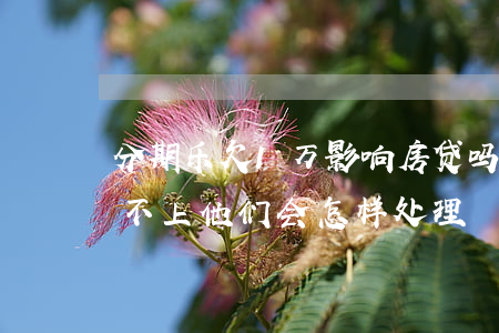 分期乐欠1万影响房贷吗(分期乐欠一万多还不上,他们会怎样处理)