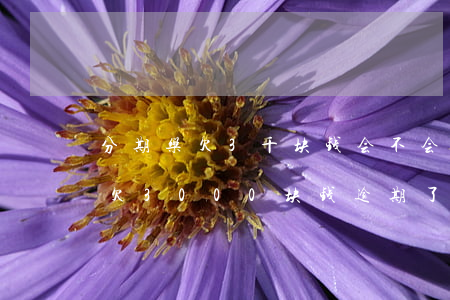 分期乐欠3千块钱会不会上征信呢-分期乐欠3000块钱逾期了会被起诉吗