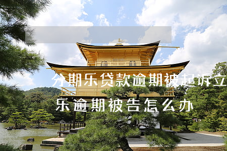 分期乐贷款逾期被起诉立案后怎么解决（分期乐逾期被告怎么办）