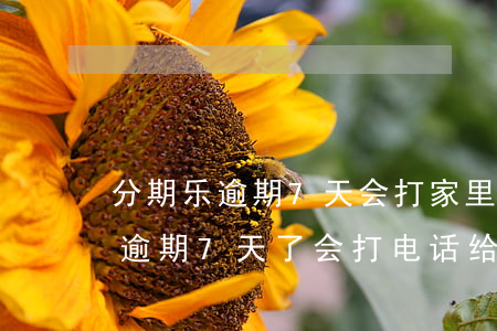 分期乐逾期7天会打家里人电话吗-分期乐逾期7天了会打电话给家人吗