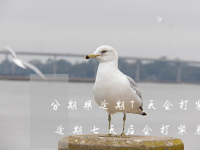 分期乐逾期7天会打紧急联系人吗-分期乐逾期七天后会打紧急联系人电话吗
