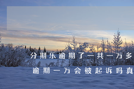 分期乐逾期了一共一万多会上门吗-分期乐逾期一万会被起诉吗?真还不上怎么办