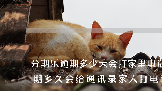 分期乐逾期多少天会打家里电话-分期乐逾期多久会给通讯录家人打电话
