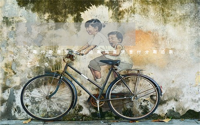 分期付款房贷可以逾期吗(房贷首付分期逾期怎么办)