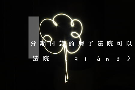 分期付款的房子法院可以執(zhí)行嗎(法院強(qiáng)制執(zhí)行可以分期付款么)