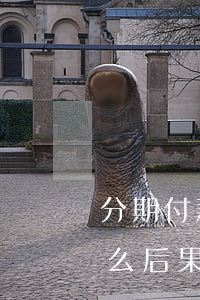 分期付款逾期還款的后果(分期還款逾期有什么后果)