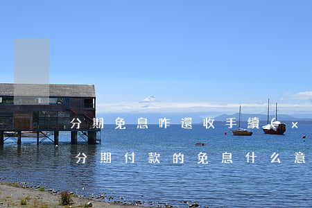 分期免息咋還收手續(xù)費(fèi)(分期付款的免息什么意思)
