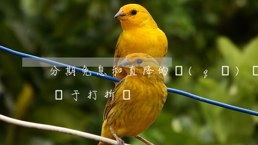 分期免息和直降的區(qū)別(分期免息相當于打折嗎)