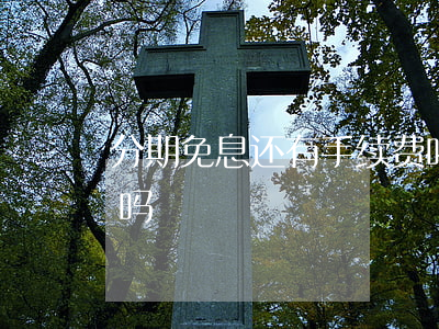 分期免息还有手续费吗 分期免息要收手续费吗
