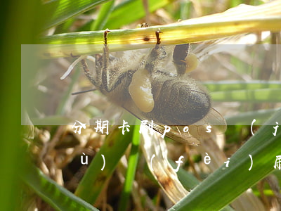 分期卡刷pos機(jī)要多少手續(xù)費(fèi)（刷卡分期免息有哪些）