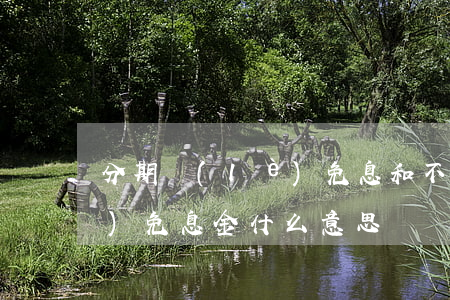 分期樂(lè)免息和不免息（分期樂(lè)免息金什么意思）