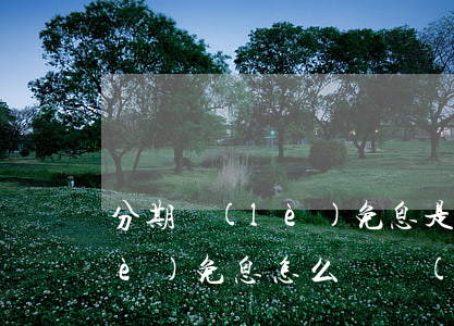 分期樂(lè)免息是什么意思（分期樂(lè)免息怎么賺錢(qián)）