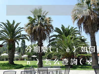 分期樂(lè)如何查總共欠的錢(qián)(怎么查詢(xún)分期樂(lè)一共欠多少錢(qián))