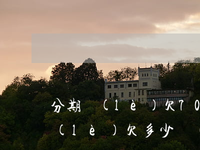 分期樂(lè)欠7000法院傳票(分期樂(lè)欠多少錢(qián)以上不還才會(huì)收到傳票)