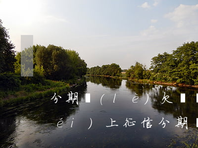 分期樂(lè)欠兩萬(wàn)多沒(méi)上征信(分期樂(lè)有不上征信的嗎)