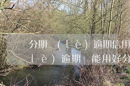 分期樂(lè)逾期信用卡能辦嗎(分期樂(lè)逾期還能用好分期申請(qǐng)額度嗎)