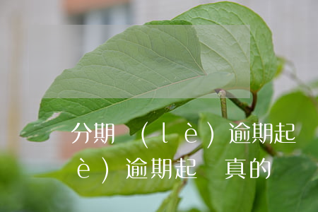 分期樂(lè)逾期起訴真的嗎(分期樂(lè)逾期起訴真的嗎)