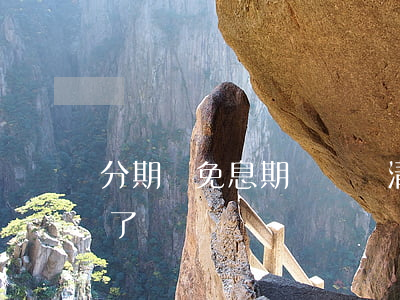 分期樂免息期間沒還清(分期樂免息額度用不了)