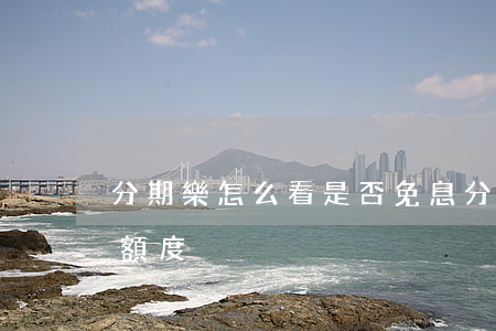 分期樂怎么看是否免息(分期樂怎么查看全部額度)