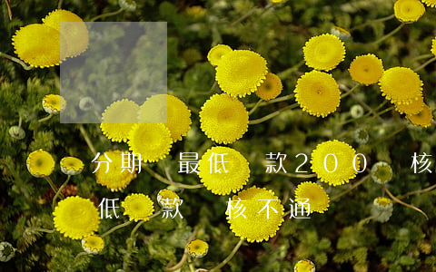 分期樂最低還款200審核失敗-分期樂最低還款審核不通過