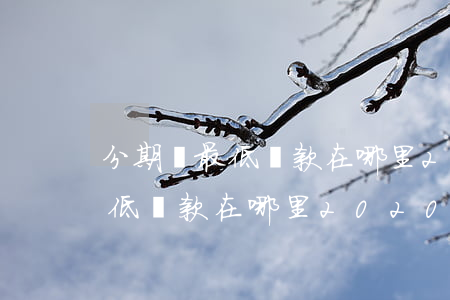 分期樂最低還款在哪里2021-分期樂最低還款在哪里2020