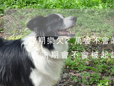 分期樂欠2萬會不會起訴(分期樂欠一千會不會逾期會不會被起訴)