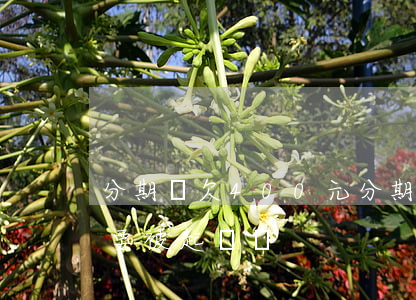 分期樂欠400元(分期樂欠兩千多塊錢真的要被起訴嗎)