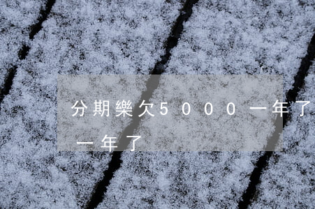 分期樂欠5000一年了(分期樂欠5000一年了)