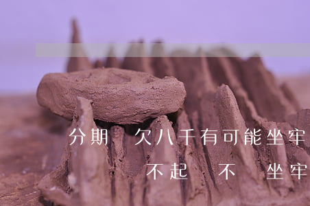 分期樂欠八千有可能坐牢嗎(欠分期樂一萬多塊錢,還不起會不會坐牢嗎)