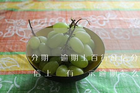 分期樂逾期上百行征信(分期樂逾期了但是征信上沒有顯示逾期怎么回事)