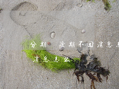分期樂逾期不回消息怎么辦（分期樂逾期不回消息怎么辦）