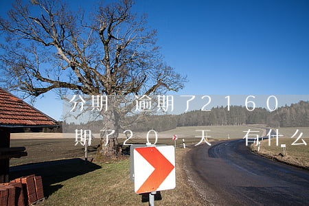 分期樂逾期了2160會怎么樣-分期樂逾期了20幾天,會有什么后果?