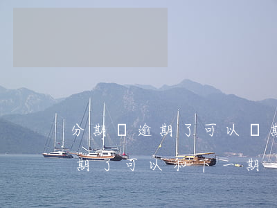 分期樂逾期了可以兩期一起還么-分期樂逾期了可以和下一期一起還嗎