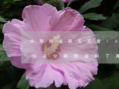 分期樂逾期五天會(huì)發(fā)律師函(分期樂逾期了真的會(huì)發(fā)律師函嗎!求告知)