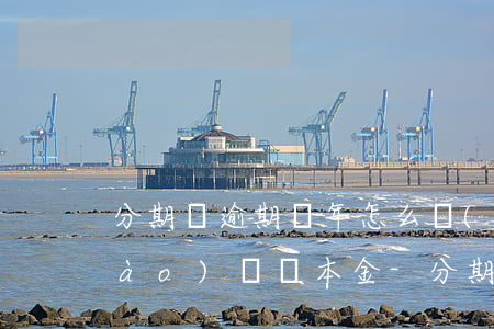 分期樂逾期兩年怎么協(xié)調(diào)償還本金-分期樂逾期兩年可以協(xié)商還本金分期嗎