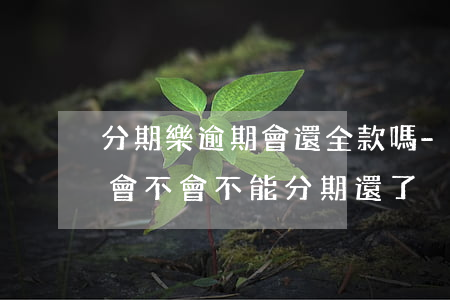 分期樂逾期會還全款嗎-分期樂貸款逾期后會不會不能分期還了